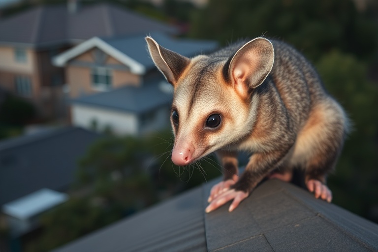Possum in Kardinya residential area